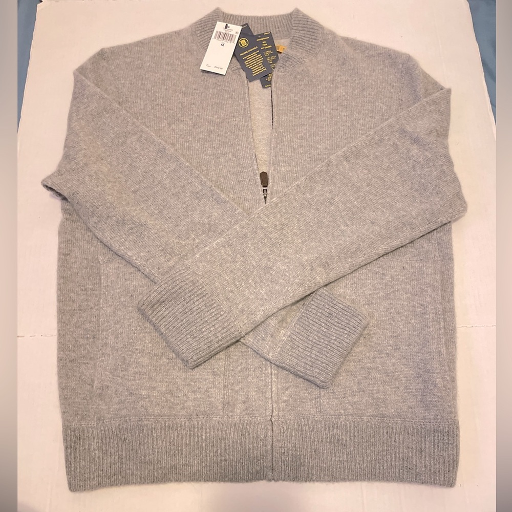 Polo by Ralph Lauren Cashmere Zip-Up Cardigan Grey
